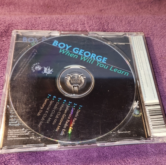BOY GEORGE cd WHEN WILL YOU LEARN culture club 7 tracks - Picture 2 of 5